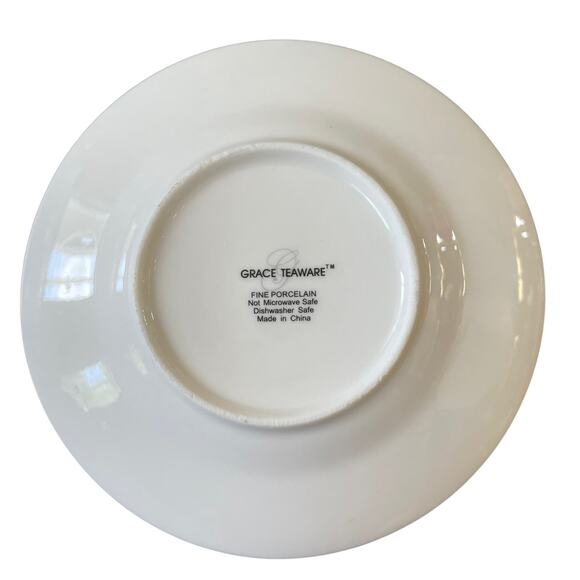 Grace Teaware Fine Porcelain Floral Espresso Cups & Saucers Gift Box Set New - Picture 8 of 10